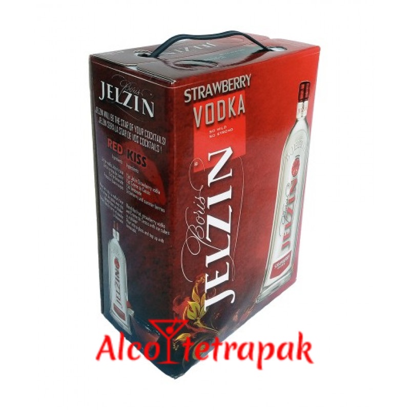 Водка Ельцин Клубника (Jelzin Strawberry) 3 литра