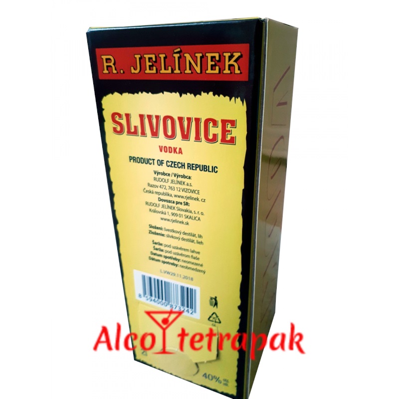 Водка Сливовица (Slivovice) 2 литра